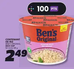 IGA BEN'S ORIGINAL RICE CUP offer