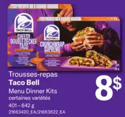 Provigo TACO BELL MENU DINNER KITS, 401 – 642 G offer