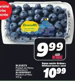 IGA DRISCOLL'S BLUEBERRIES offer