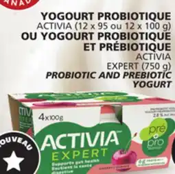 IGA ACTIVIA EXPERT PROBIOTIC AND PREBIOTIC YOGURT offer