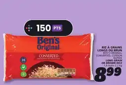 IGA BEN'S ORIGINAL CONVERTED LONG GRAIN OR BROWN RICE offer
