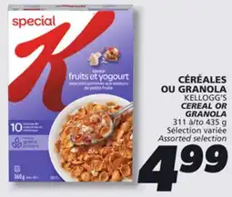 IGA KELLOGG'S CEREAL OR GRANOLA offer