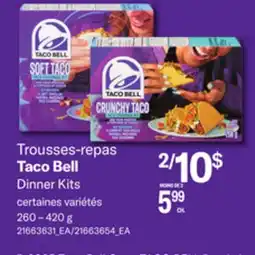 Provigo TROUSSES-REPAS TACO BELL, 260 – 420 G offer