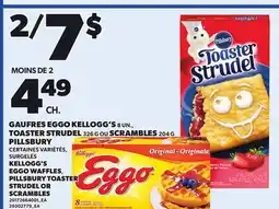 Provigo KELLOGG'S EGGO WAFFLES, 8 UN. PILLSBURY TOASTER STRUDEL, 326 OU OR SCRAMBLES, 204 G offer