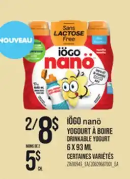 Provigo IÖGO NANÖ YOGOURT À BOIRE offer
