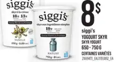 Provigo SIGGI'S YOGOURT SKYR, 650 - 750 G offer