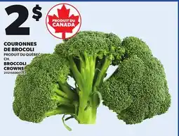 Provigo BROCCOLI CROWNS offer