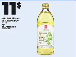 Provigo PC GRAPESEED OIL, 750 ML offer