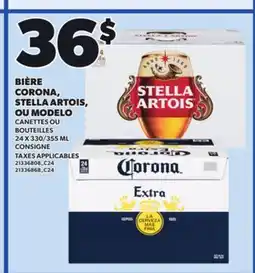 Provigo CORONA, STELLA ARTOIS, OU MODELO, 24 X 330/355 ML offer