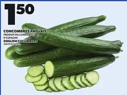 Provigo ENGLISH CUCUMBERS offer