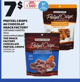 Provigo PRETZEL CRISPS AU CHOCOLAT SNACK FACTORY, 155 G offer