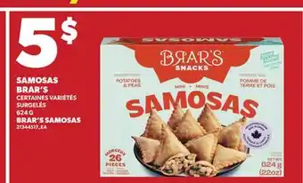 Provigo SAMOSAS BRAR'S | BRAR'S SAMOSAS, 624 G offer