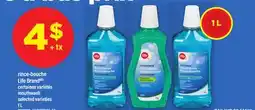 Maxi RINCE-BOUCHE LIFE BRAND | MOUTHWASH, 1 L offer