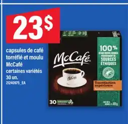 Maxi CAPSULES DE CAFÉ TORRÉFIÉ ET MOULU MCCAFÉ, 30 UN offer