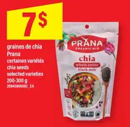 Maxi GRAINES DE CHIA PRANA | CHIA SEEDS, 200-300 G offer