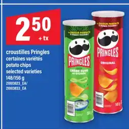 Maxi CROUSTILLES PRINGLES | POTATO CHIPS, 148/156 G offer