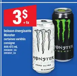 Maxi BOISSON ÉNERGISANTE MONSTER, 444-473 mL offer