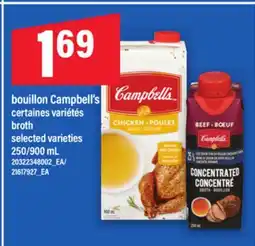 Maxi BOUILLON CAMPBELL'S | BROTH, 250/900 ML offer