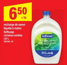 Maxi RECHARGE DE SAVON LIQUIDE À MAINS SOFTSOAP, 1.47 L offer