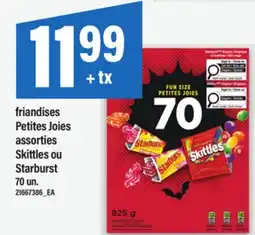 Maxi FRIANDISES PETITES JOIES ASSORTIES SKITTLES OU STARBURST, 70 UN offer