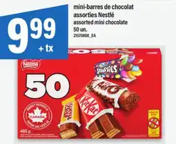 Maxi MINI-BARRES DE CHOCOLAT ASSORTIES NESTLÉ | ASSORTED MINI CHOCOLATE, 50 UN offer