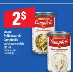 Maxi SOUPE PRÊTE À SERVIR | CAMPBELL'S, 515 ML offer