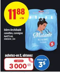 Maxi BIÈRE ARCHIBALD CANETTES CONSIGNE 4X473 ML offer
