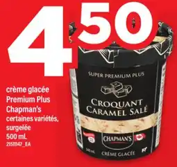 Maxi CRÈME GLACÉE PREMIUM PLUS CHAPMAN'S, 500 ML offer