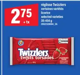 Maxi RÉGLISSE TWIZZLERS | LICORICE, 311-454 G offer