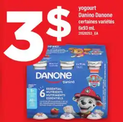 Maxi YOGOURT DANINO DANONE, 6X93 ML offer