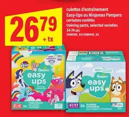Maxi CULOTTES D'ENTRAÎNEMENT EASY-UPS OU NINJAMAS PAMPERS | TRAINING PANTS, 34-74 un offer