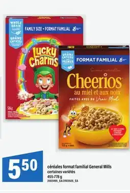 Maxi CÉRÉALES FORMAT FAMILIAL GENERAL MILLS, 455-778 G offer