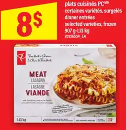 Maxi PLATS CUISINÉS PC | DINNER ENTRÉES, 907 g-1,13 kg offer