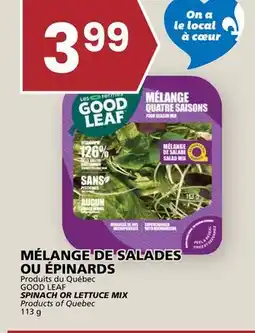 Rachelle-Bery Grocery GOOD LEAF SPINACH OR LETTUCE MIX offer