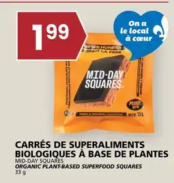 Rachelle-Bery Grocery MID-DAY SQUARES ORGANIC PLANT-BASED SUPERFOOD SQUARES offer