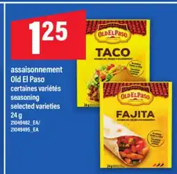 Maxi ASSAISONNEMENT OLD EL PASO, 24 g offer