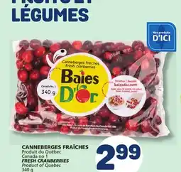 Marché Bonichoix FRESH CRANBERRIES offer