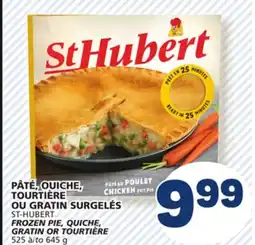 Marché Bonichoix ST-HUBERT FROZEN PIE, QUICHE offer