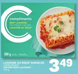 Marché Bonichoix COMPLIMENTS FROZEN BEEF LASAGNA offer