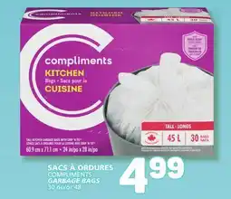 Marché Bonichoix COMPLIMENTS GARBAGE BAGS offer