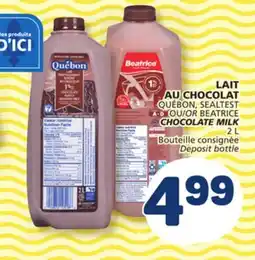 Marché Bonichoix QUÉBON, SEALTEST BEATRICE OR BEATRICE CHOCOLATE MILK offer