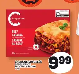 Marché Bonichoix COMPLIMENTS FROZEN LASAGNA offer