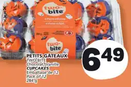 Marché Bonichoix PETITS GÂTEAUX TWO-BITE Chocolat, Vanille offer