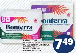 Marché Bonichoix BONTERRA PAPER TOWEL OR BATHROOM TISSUE offer