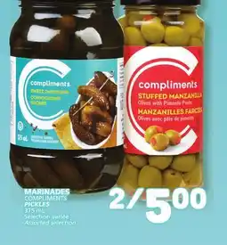 Marché Bonichoix MARINADES COMPLIMENTS offer