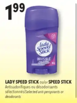 Familiprix SPEED STICK Selected …anti-perspirants or deodorants offer
