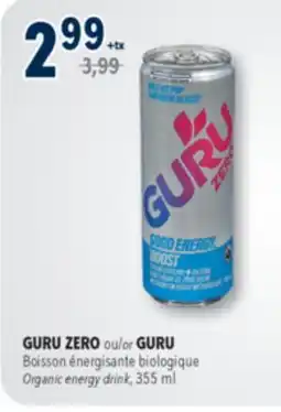 Familiprix GURU, Organic energy drink, 355 ml offer