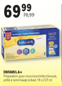 Familiprix ENFAMIL A+ Infant formula, ready to feed, 18x 237ml offer
