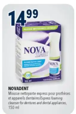 Familiprix NOVADENT, Express foaming cleanser for dentures and dental appliances, 150 ml offer
