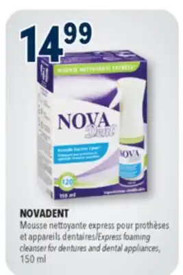 Familiprix NOVADENT, Express foaming cleanser for dentures and dental appliances, 150 ml offer